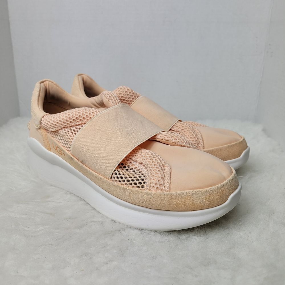 UGG Libu Lite Peach Fuzz Womens Slip On Sneaker Shoes 11108 Size 8